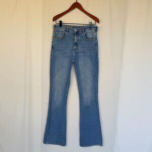 Anthropologie Pilcro Stretch Denim High Rise Bootcut Flare Jeans Size 31 Tall